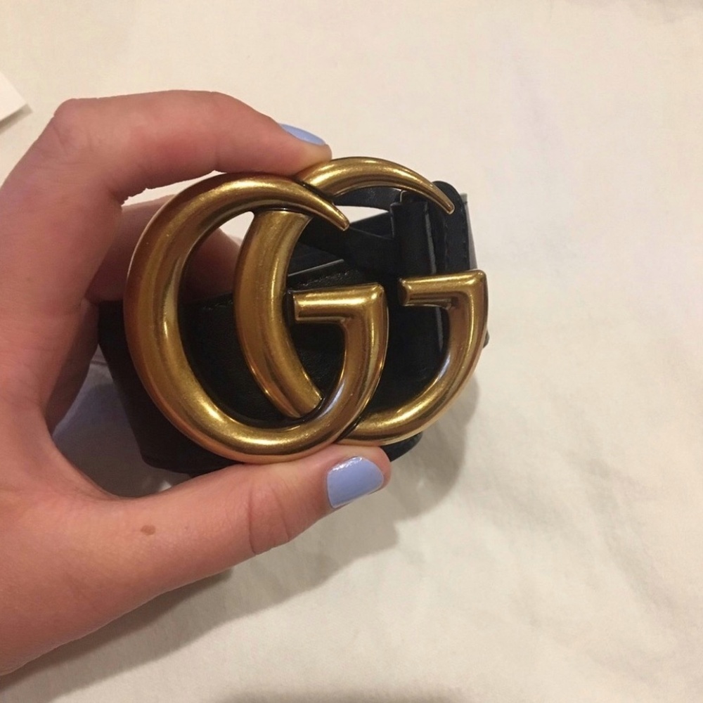 Authentic GG Leather Belt